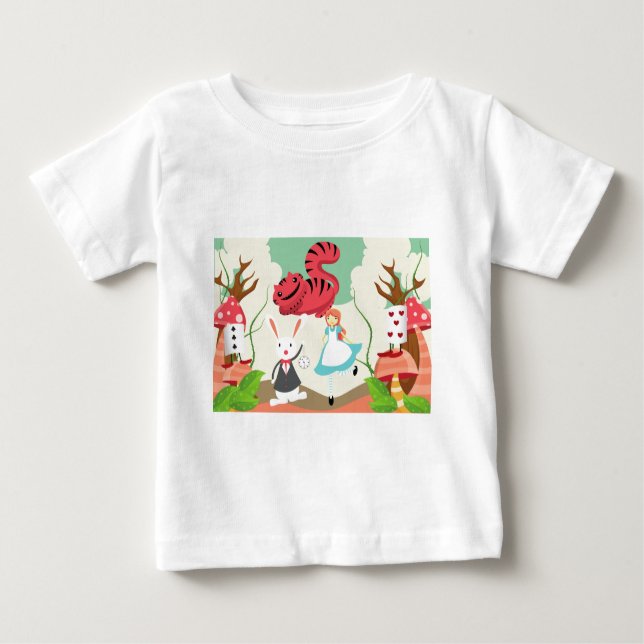 Durch das aussehende Glas Baby T-shirt (Vorderseite)