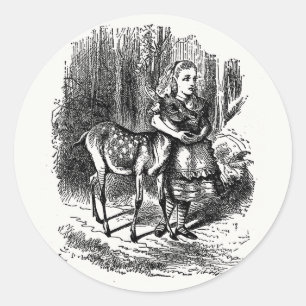 Durch das Blickfeld - Alice und der Vater Runder Aufkleber