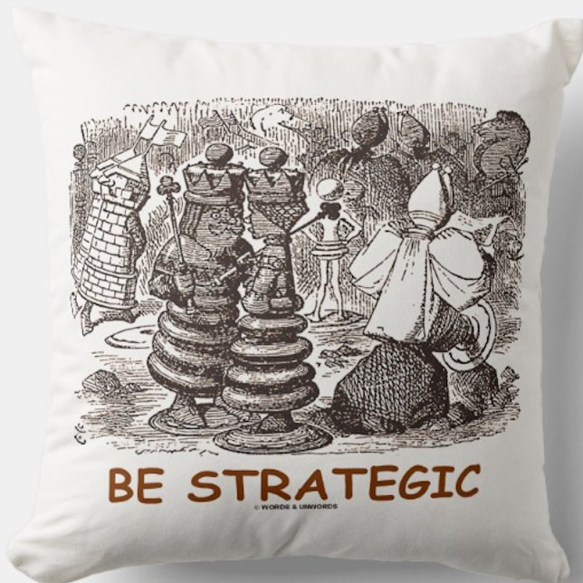 Durch das Blickglas strategisch sein Kissen (Wonderland advice throw pillow for any Wonderland fan!)