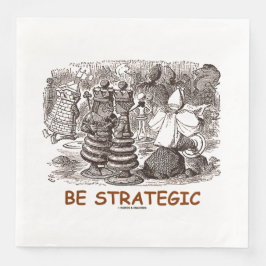 Durch das Blickglas strategisch sein Serviette