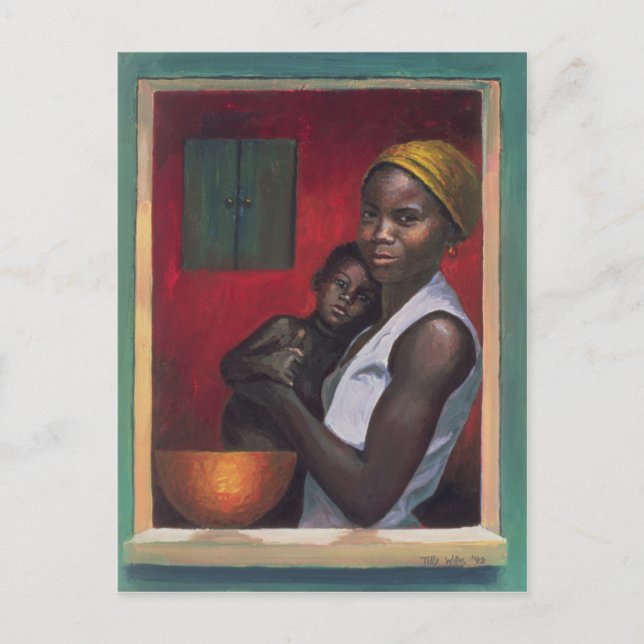 Durch das Fenster 1992 Postkarte (Vorderseite)