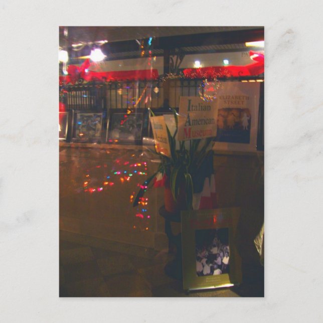 Durch das Fenster im italienischen amerikanischen  Postkarte (Vorderseite)