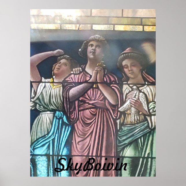 durch das Glas Poster (Vorne)