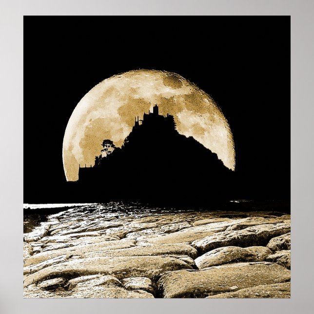 Durch das Licht des Sepia-Mondes Poster (Vorne)