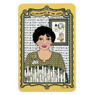 durch das Light_C_4x6 Kühlschrank Magnet beleuchte