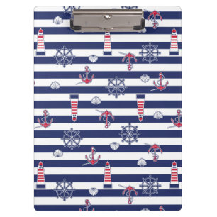 Durch das Seemuster Klemmbrett