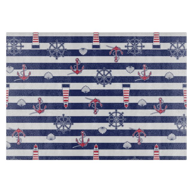 Durch das Seemuster Schneidebrett (Vorderseite)