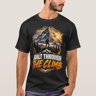 Durch den Aufstieg Geschaffen Bergwandern Design  T-Shirt