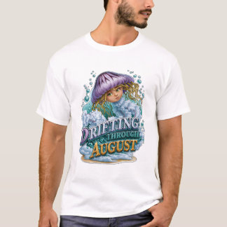 Durch den August treibend Ozean Qualle Mädchen T-Shirt