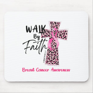 Durch den Glaube Brustkrebs Bewusstsein Christlich Mousepad