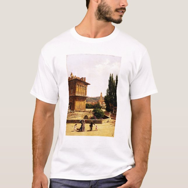 Durch den Pitti Palast Florenz T-Shirt (Vorderseite)