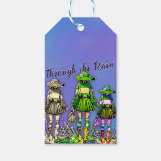 Durch den Regen Geschenkanhänger