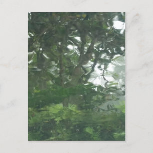 Durch den Regen springen 1 - Abstraktes Foto Postkarte