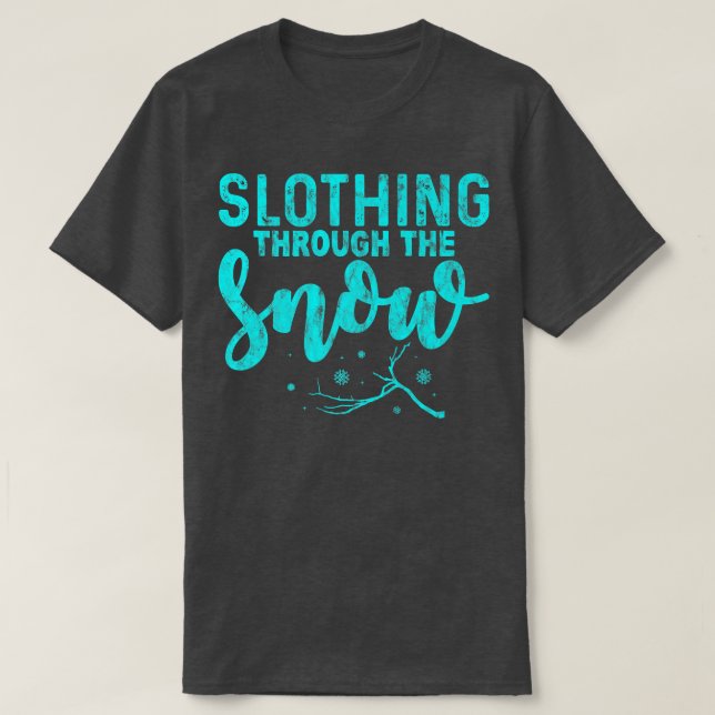 Durch den Schnee gleiten T-Shirt (Design vorne)