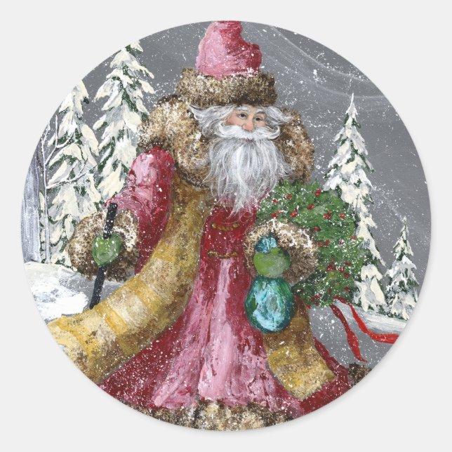 DURCH DEN SCHNEE RUNDER AUFKLEBER (Vorderseite)