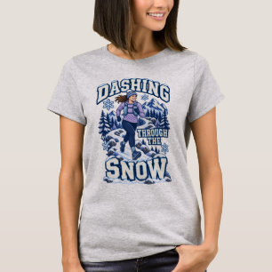 Durch den Schnee stürmen Winter Trail Running T-Shirt