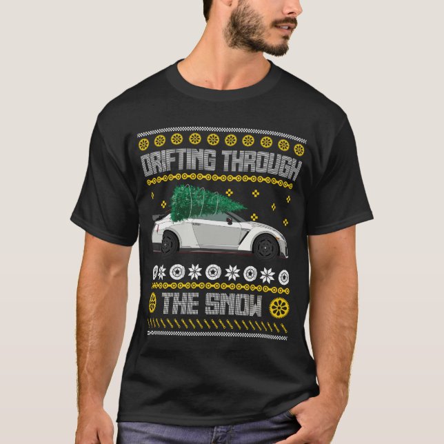 durch den Schnee treiben 2 T-Shirt (Vorderseite)