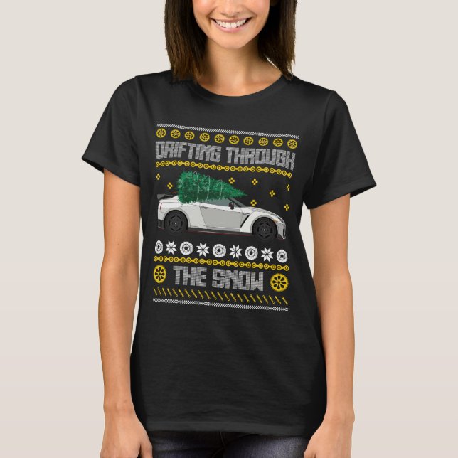 durch den Schnee treiben 2 T-Shirt (Vorderseite)