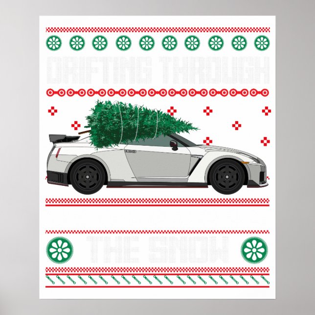 durch den Schnee treibend Poster (Vorne)