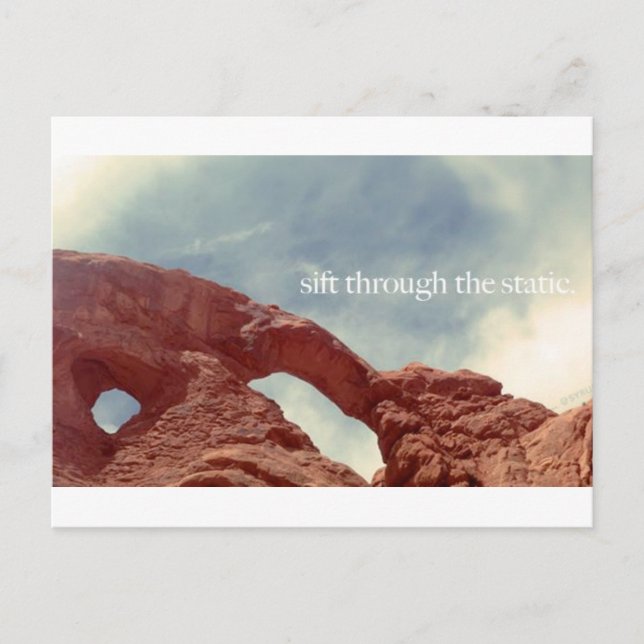 durch den Statik schwenken Postkarte (Vorderseite)