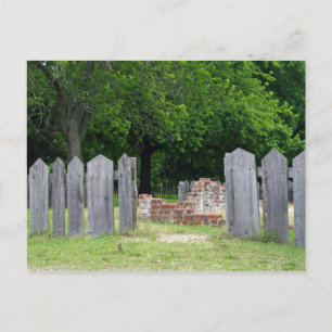 Durch den Zaun Postkarte