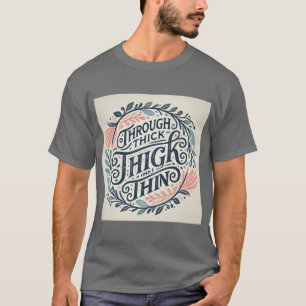Durch dick & dünn Design T-Shirt