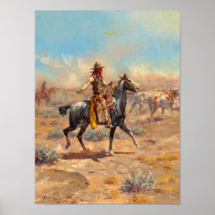 Durch die Alkali, 1904 von Charles Marion Russell Poster