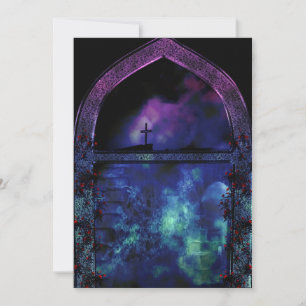 Durch die arsch-gotische Hochzeitsfeier Einladung