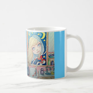 Durch die Badezimmer-Fenster-Kunst-Kaffee-Tasse Kaffeetasse