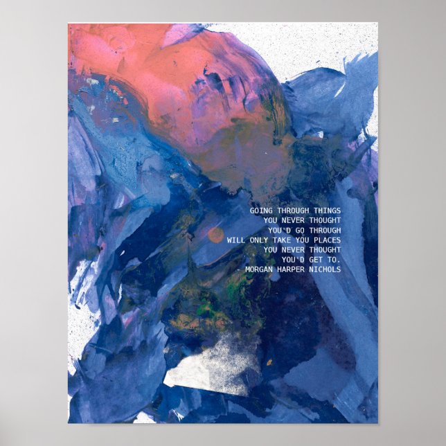 "Durch die Dinge, die du nie gedacht hast.." Poster (Vorne)