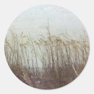 Durch die Dünen II Runder Aufkleber