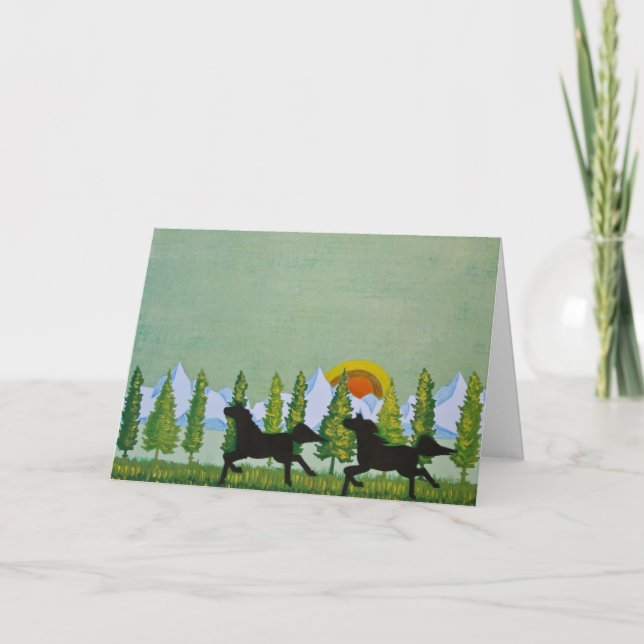 Durch die Felder Karte (Vorderseite)