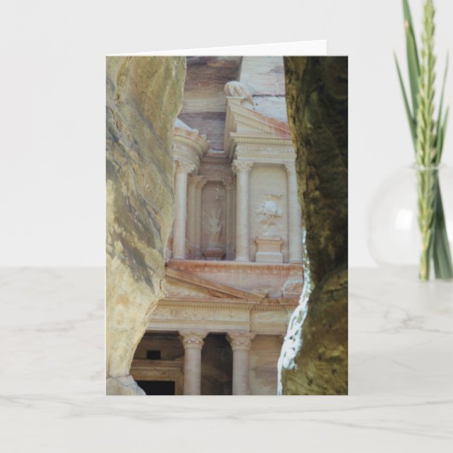 Durch die Felsen - PETRA Karte (Vorderseite)