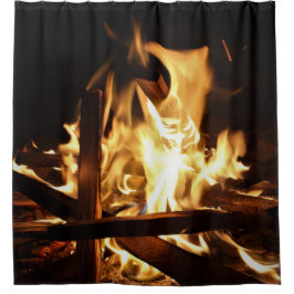 Durch die Flammen Duschvorhang