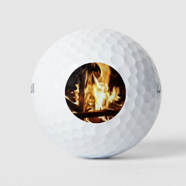 Durch die Flammen Golfball (Vorderseite)