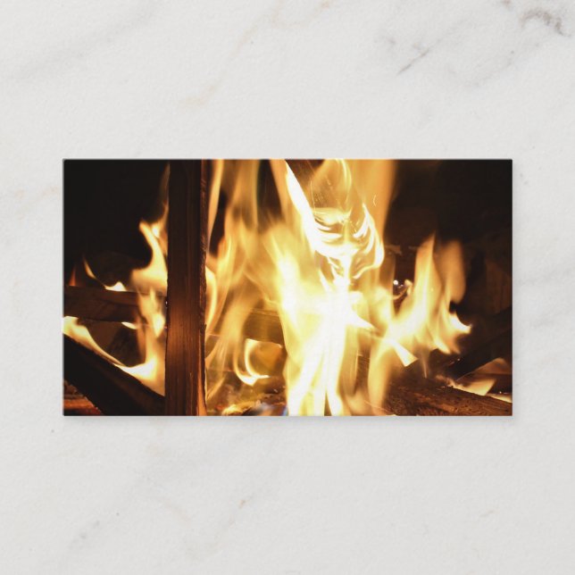 Durch die Flammen Visitenkarte (Vorderseite)