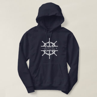 Durch die Hölle und hohe See Fischen steuern Hoodie