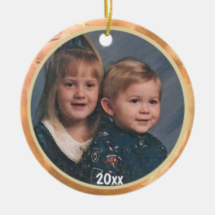 Durch die Jahre Foto Keepake Ornament