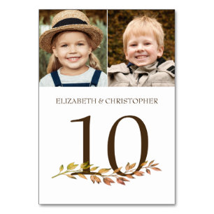 Durch die Jahre Fotos Hochzeit Tischnummer unterze