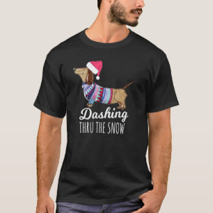 Durch die Schnee-Dackel weiner Dog Mama T-Shirt