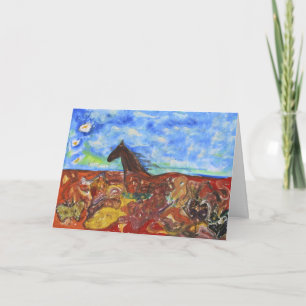 Durch die Wiese Dankeskarte