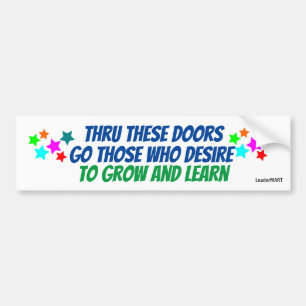 Durch diese Tür-… Bussignage-Aufkleber Autoaufkleber