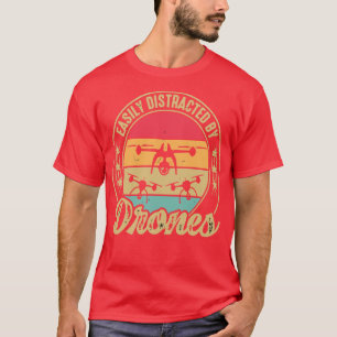 Durch Drohne Vintag leicht abgelenkt 5 T-Shirt