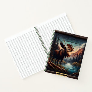 Durch einen friedlichen Gebirgsbach getrennt Notizbuch