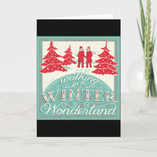 Durch einen Winterwunderland spazieren Karte