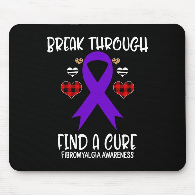 Durch Finden einer Heilung Fibromyalgie Sensibilis Mousepad (Vorne)