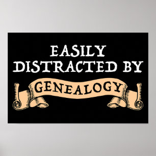 Durch Genealogie Leicht Ablenkbar Poster