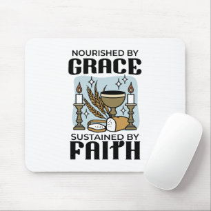 Durch Gnade genährt, durch Glauben getragen Design Mousepad