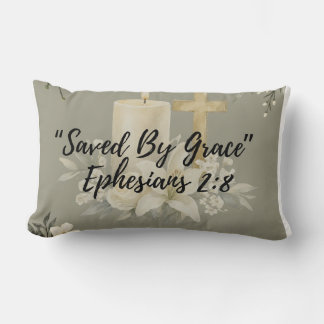 „Durch Gnade gerettet“Christliches Kissen  | Ephes