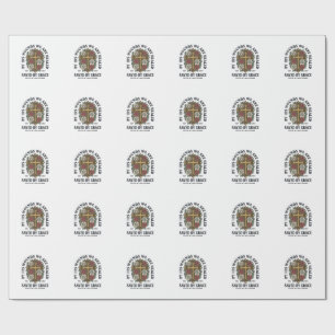 Durch Gnade Gerettet Christliches Kreuz Blumenhemd Geschenkpapier
